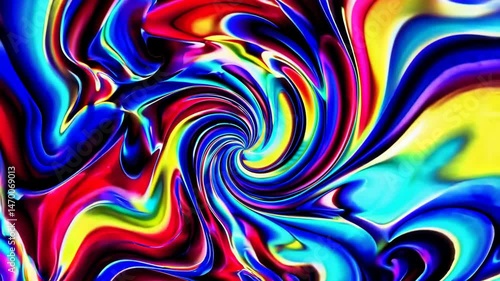 Wallpaper Mural Mesmerizing colorful swirls in motion: hypnotic abstract art exploration Torontodigital.ca