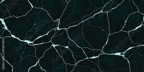 Abstract Dark Teal Cracked Surface Texture Background Ideal for Modern Design Projects