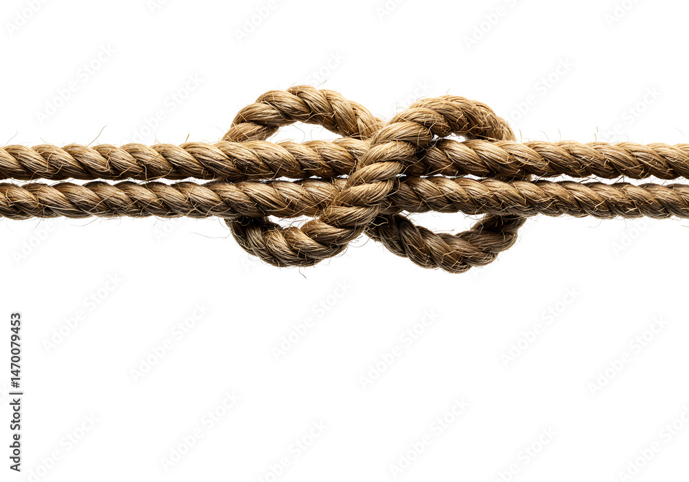 Rope with knot Rope with knot