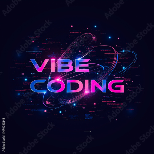 Wallpaper Mural Vibrant Neon Vibe Coding Technology Background Torontodigital.ca