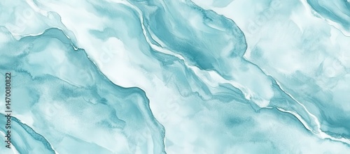 Wallpaper Mural Abstract teal marble effect Torontodigital.ca