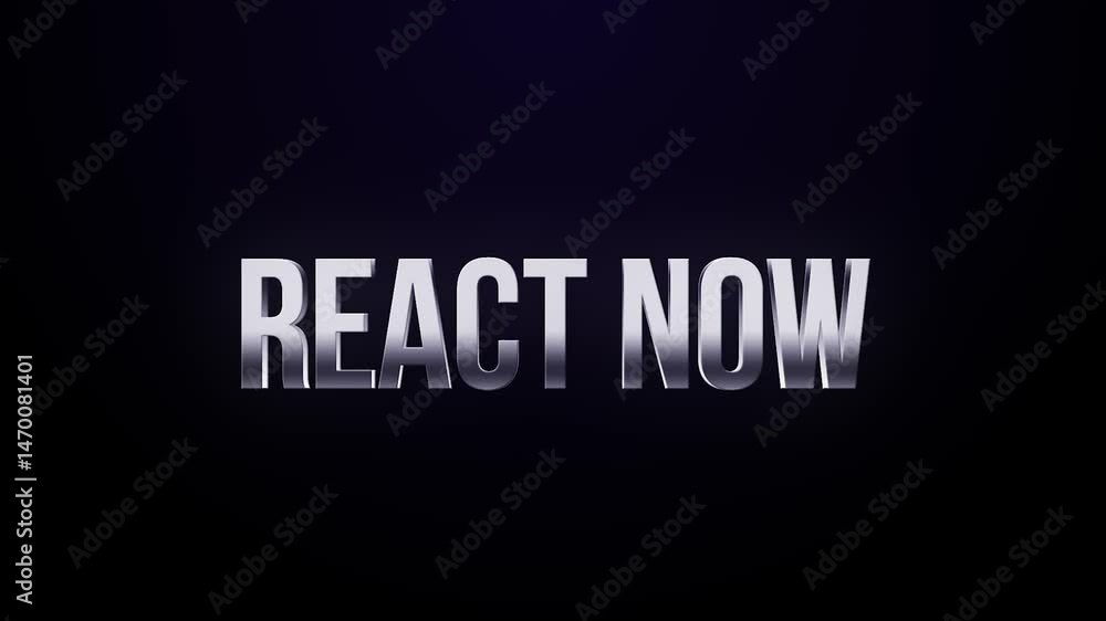 React Now – 4K CTA Text Reveal for Fast Engagement React Now – 4K CTA Text Reveal for Fast Engagement