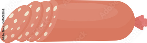 Processed Meat Cuts Graphic Illustration
