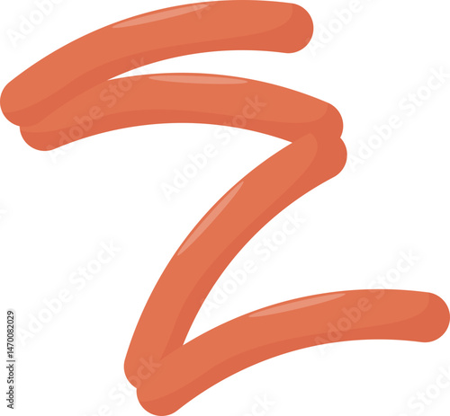 Processed Meat Cuts Graphic Illustration
