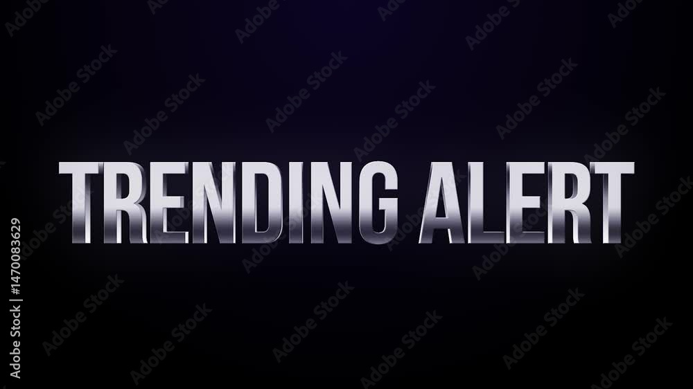 Trending Alert – 4K Animated Text for Buzz-Worthy Content