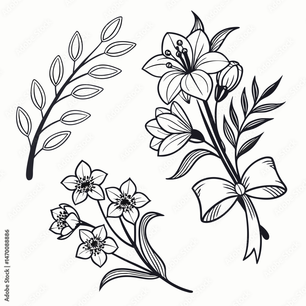 vector floral background with flowers vector floral background with flowers