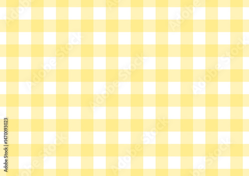 黄色のチェック柄	
