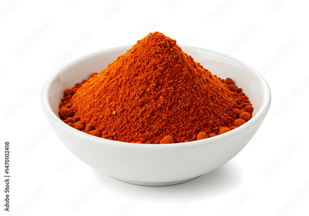 Ground paprika in a bowl Ground paprika in a bowl