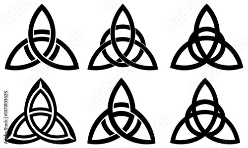 Triquetra Silhouette vector illustration