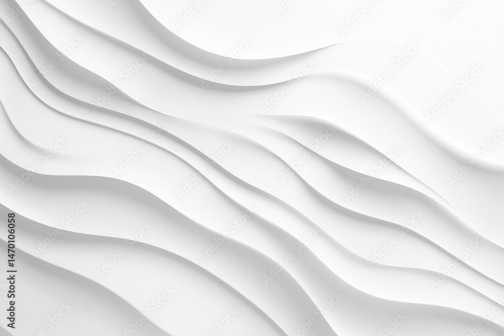 Obraz premium Abstract white wavy lines