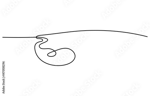 Gallbladders digestive inner organ symbol. Black color on white background with alpha channel. Simple reveal and disappear animation.