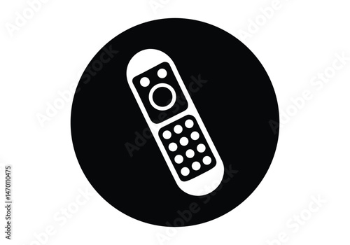 Remote Control Minimalist Design Silhouette