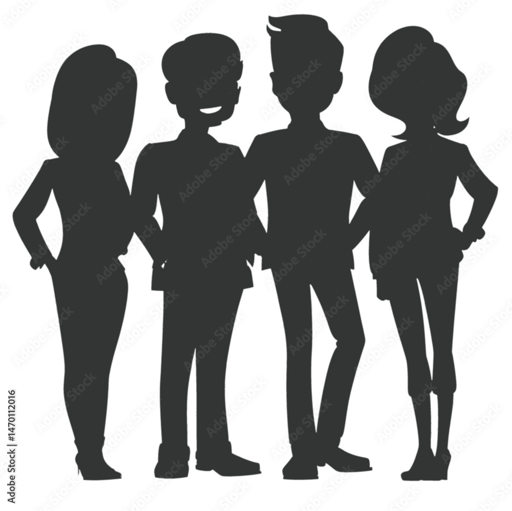 silhouettes of people silhouettes of people