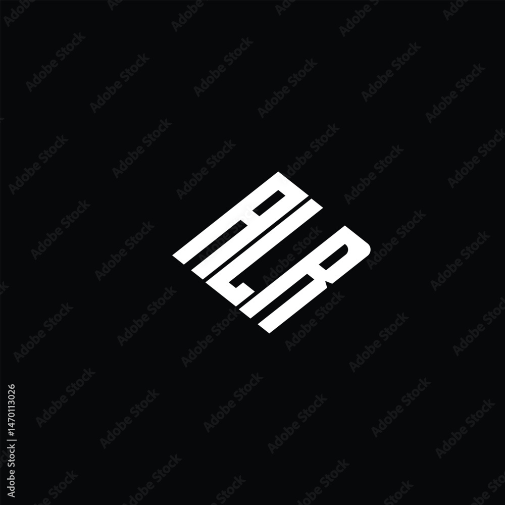ALR letter logo design on black background. ALR letter logo design on black background.