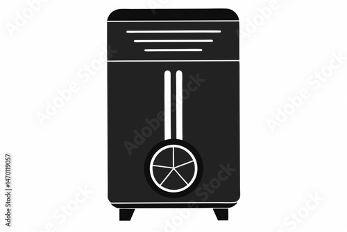 air purifie   silhouette vector illustration