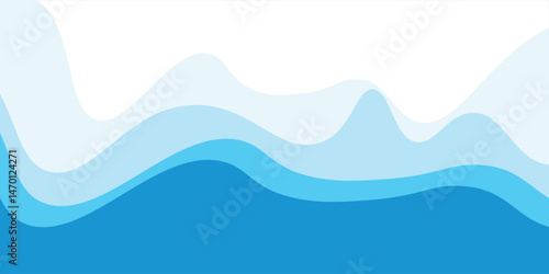 Sea waves layered vector background illustration and sea beach background abstract vector eps10