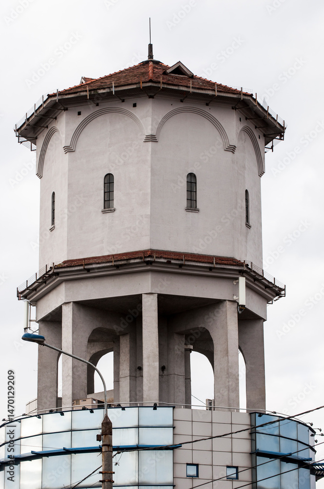 Fototapeta premium Târgu Jiu water castle historical construction