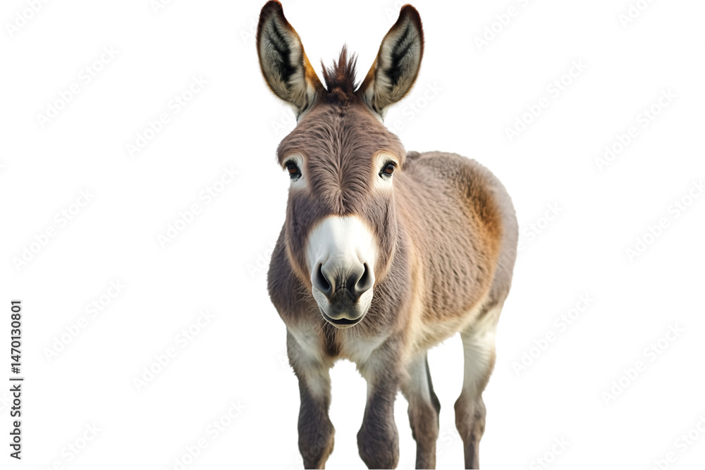 Obraz premium donkey isolated on white background