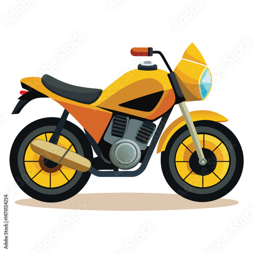 motor cycle vector image on white background