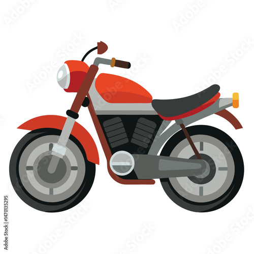 motor cycle vector image on white background