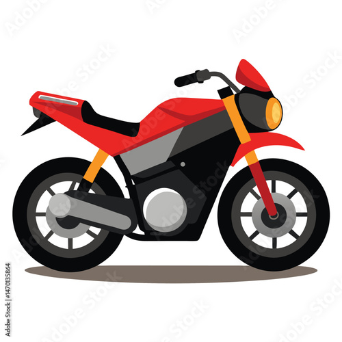 motor cycle vector image on white background