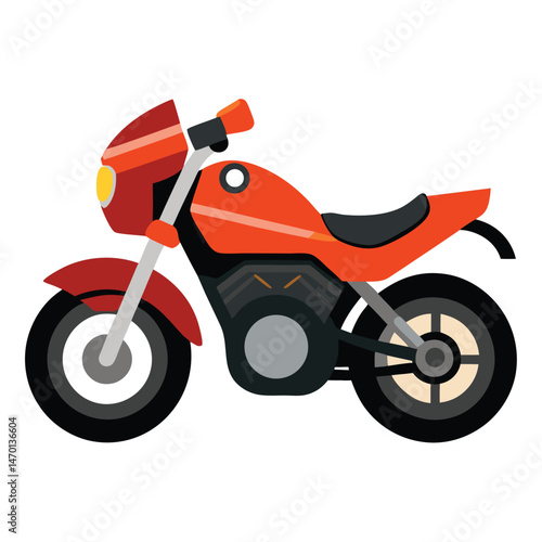 motor cycle vector image on white background