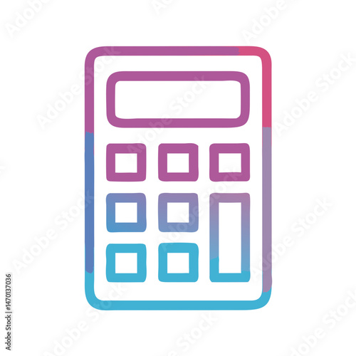 Calculator Icon Representing Financial Calculation and Accounting Management