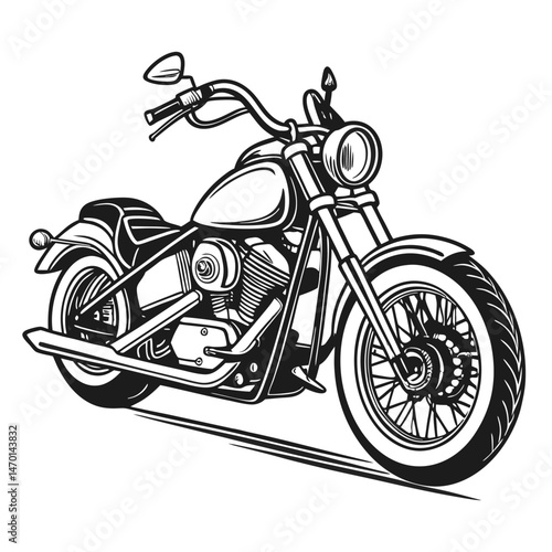 motor cycle vector image on white background