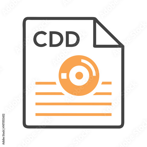 Free Download Document with CD Icon Representing Creative Project and Media Storage - GFXLoad