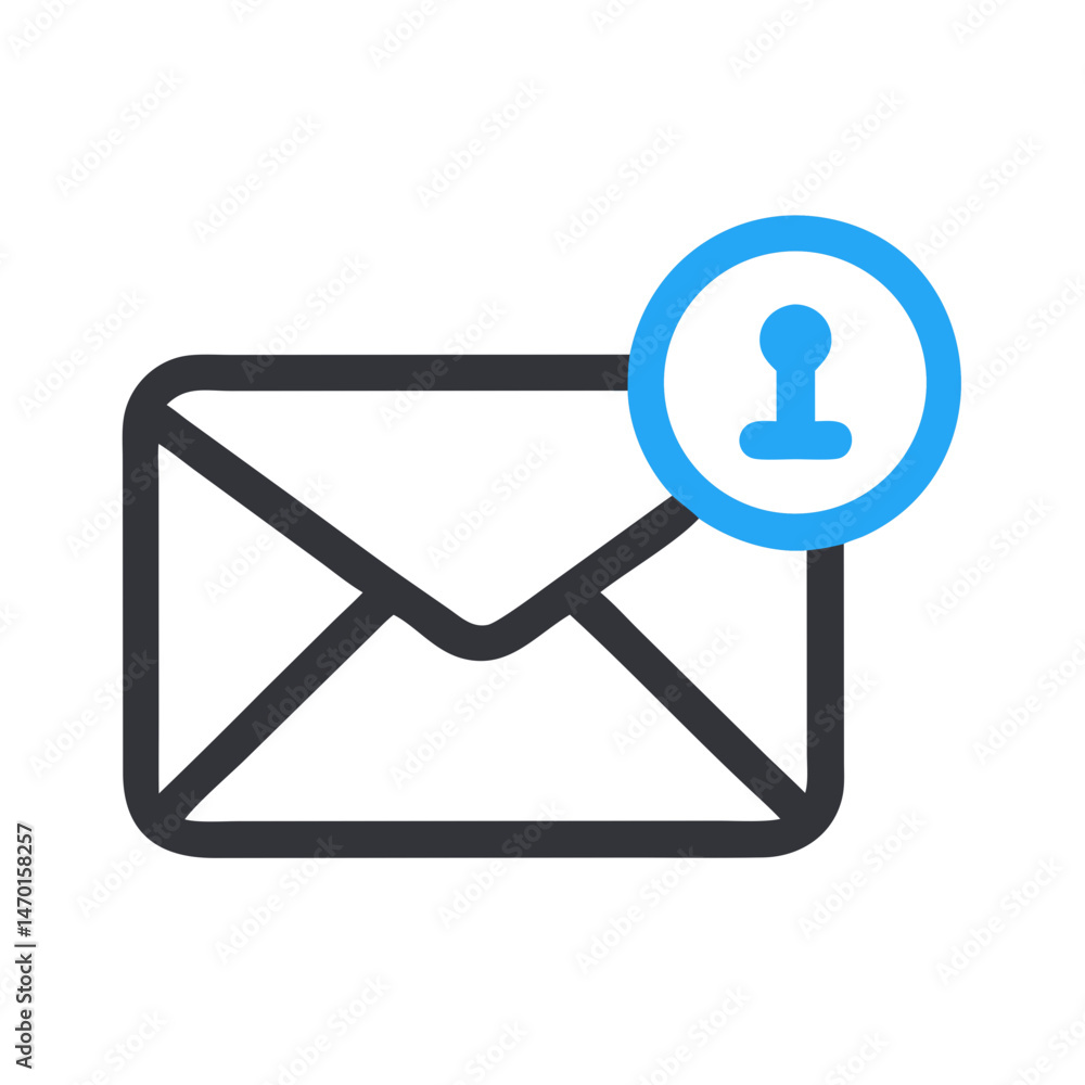 Email Notification Icon – Message Alert and Communication Symbol Vector Email Notification Icon – Message Alert and Communication Symbol Vector