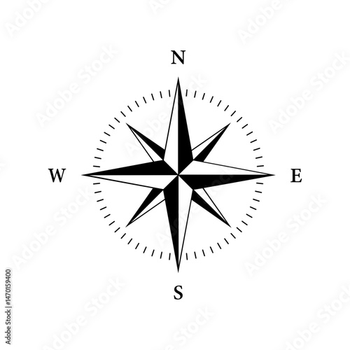 Compass vector icon