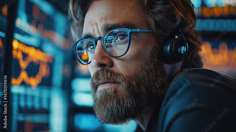 Active trading floor bustling with professionals monitoring stock market data in real-time