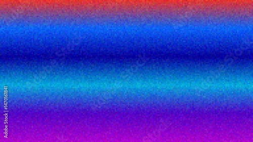Abstract horizontal gradient with textured blue, purple, and red hues