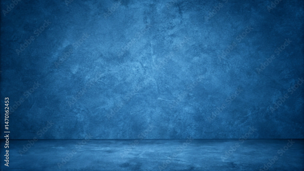 Beautiful and Vibrant Blue Wall and Floor Beautiful and Vibrant Blue Wall and Floor