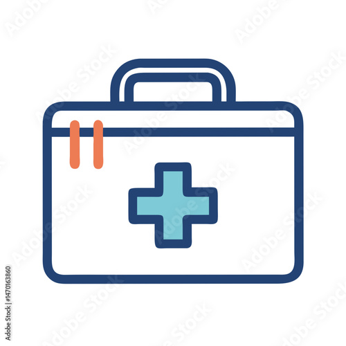 First Aid Kit Icon Representing Emergency Medical
