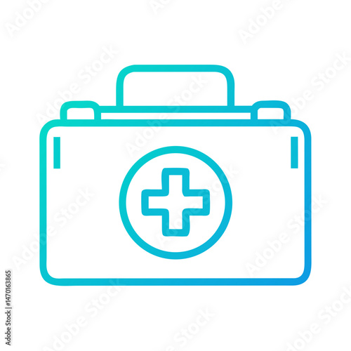 First Aid Kit Icon Representing Emergency Medical