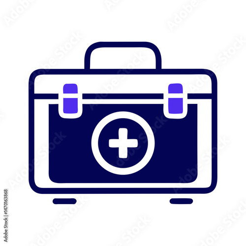 First Aid Kit Icon Representing Emergency Medical