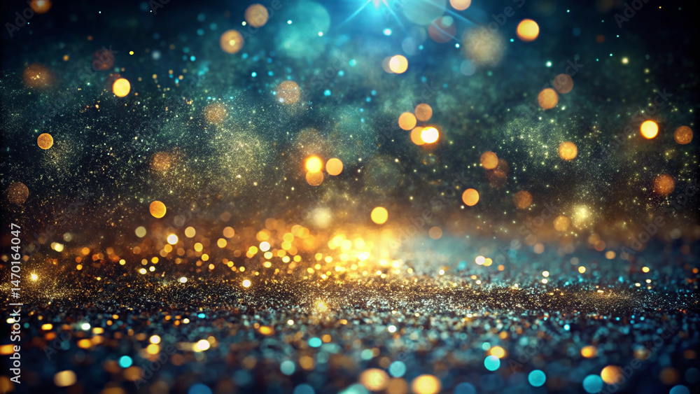 Sparkling Glitter Dust Bokeh Festive Celebration Background Sparkling Glitter Dust Bokeh Festive Celebration Background
