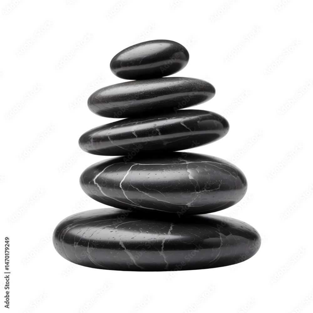 Stacked Black Stones On White Background For Relaxation And Balance Concepts Stacked Black Stones On White Background For Relaxation And Balance Concepts