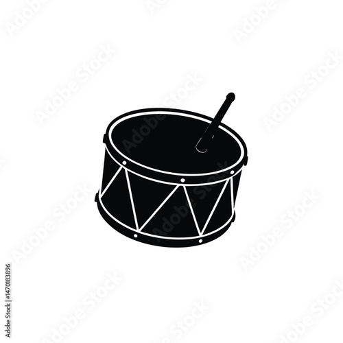 drum isolated on white