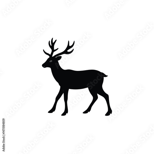 deer silhouette vector