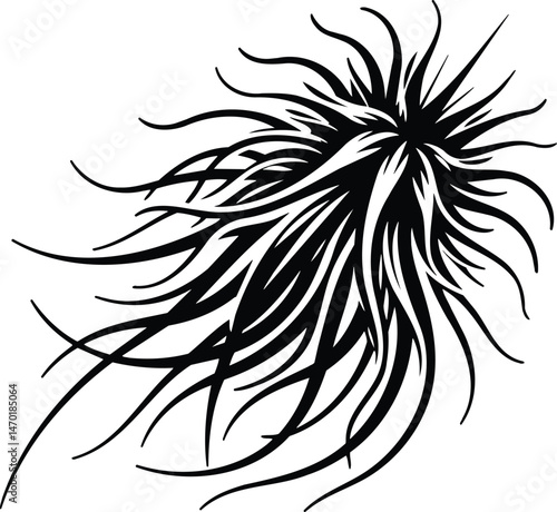 Siphonophore silhouette symbol