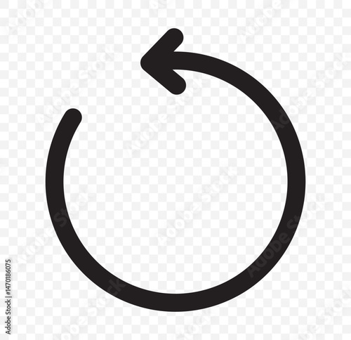 Refresh icon vector. Green recycle vector icon symbol. Repeat and reload icons set and arrow rotation circle. Sync icon symbol convert button sign on Transparent Background. EPS 10.