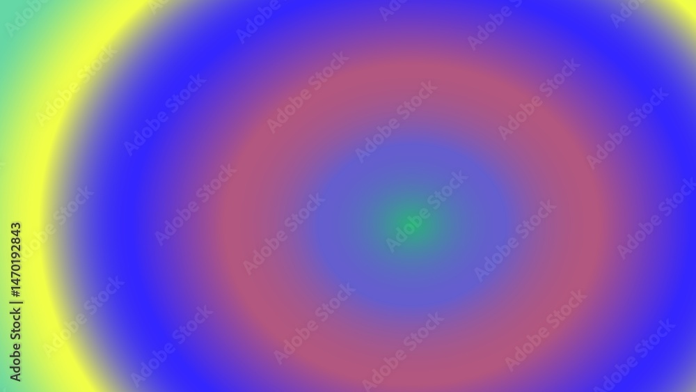 Naklejka premium Vibrant concentric circles in pastel shades, blurred for a soft effect