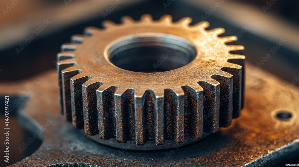 Close-up of a rusty gear Close-up of a rusty gear
