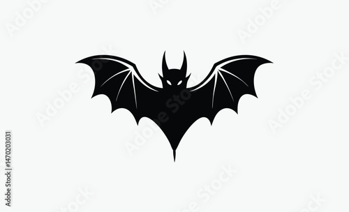 Wallpaper Mural halloween, bat, vampire, silhouette, vector, illustration, black, dark, night, flying, fly, horror, cartoon, animal, spooky, scary, holiday, design, evil, autumn, pumpkin, wing, skittish, creature, se Torontodigital.ca
