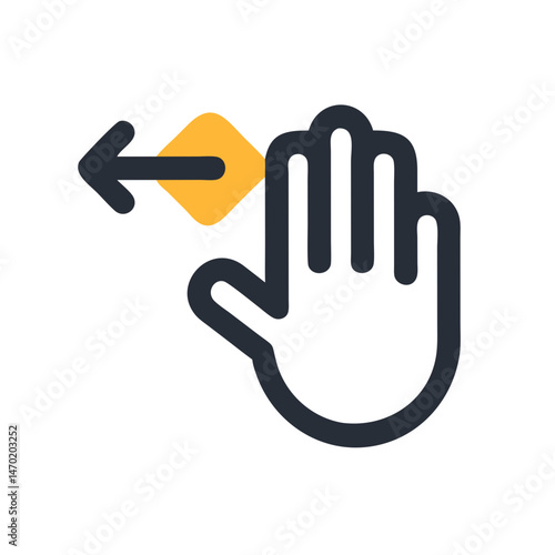 Open Hand Icon – Pan or Move Tool Symbol