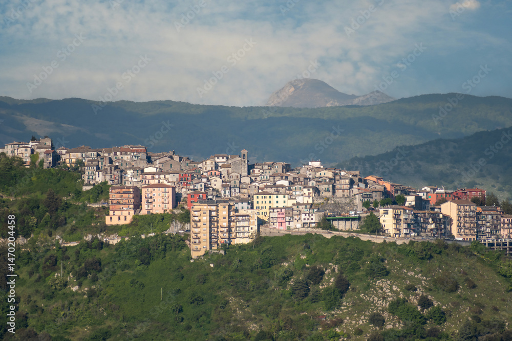 Obraz premium Veduta di Bellegra - Roma - Lazio - Italia