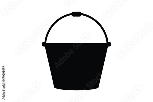 Bucket  Silhouette Vector bundle  illustration, Bucket  Silhouette