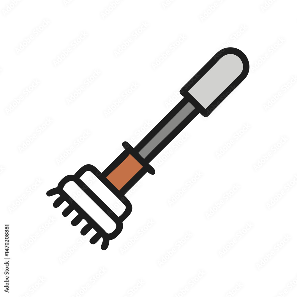 Pipe or Faucet Brush Tool Icon – Plumbing Cleaning Equipment Symbol Pipe or Faucet Brush Tool Icon – Plumbing Cleaning Equipment Symbol